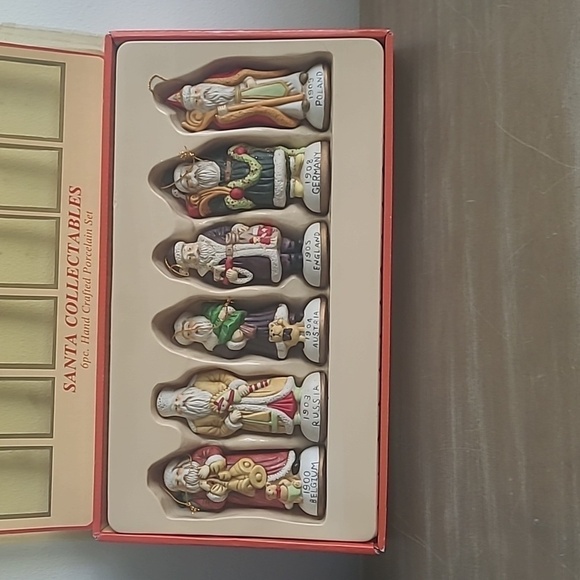 Vintage Bradford Novelty Co. Santa Collectables Around the world Porcelain Set - Picture 1 of 8